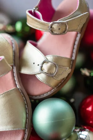 CASSIE | Winged Sandals | Gold