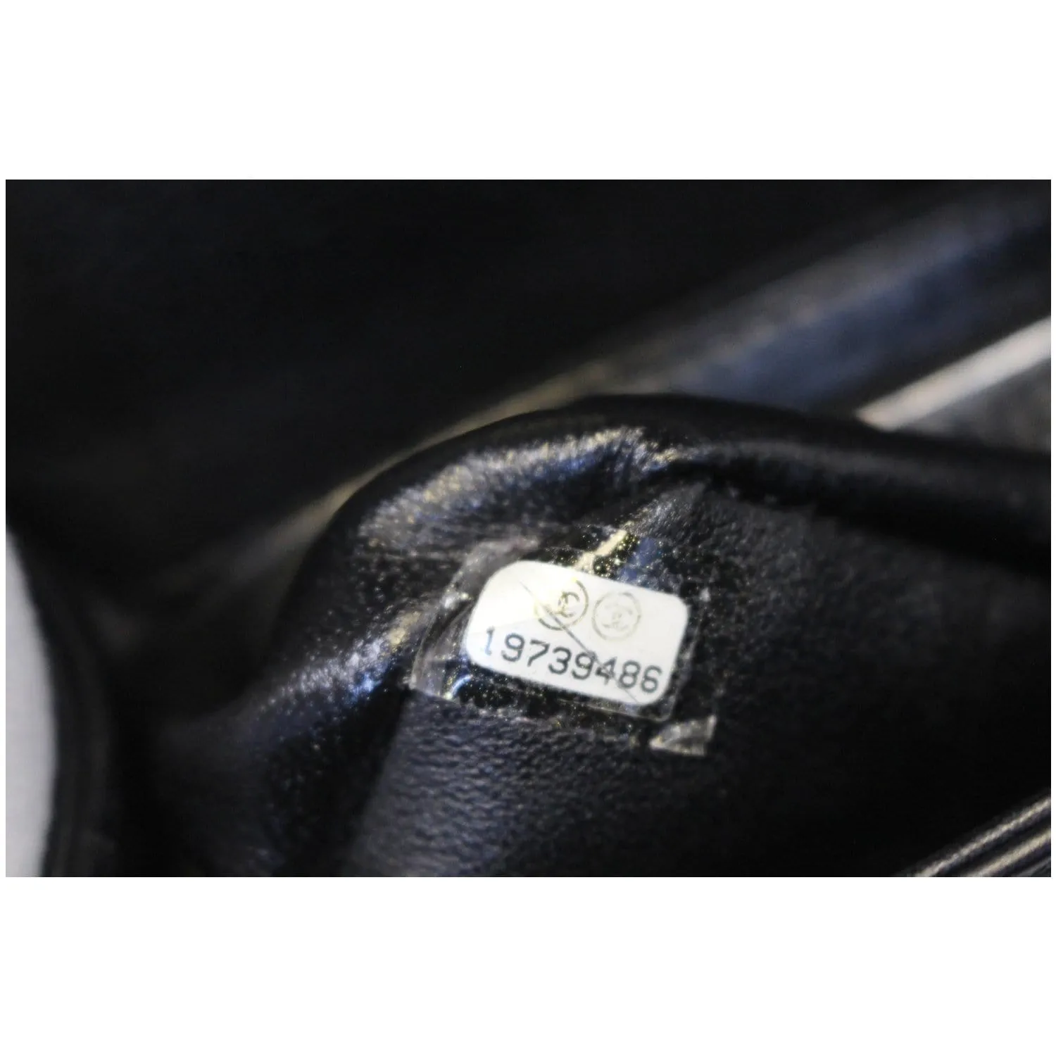 CHANEL Mini Boy Galuchat Stingray Flap Bag Black Silver