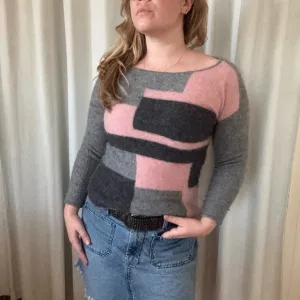 Charter House Y2K Abstract Cashmere Sweater • Size: S /M
