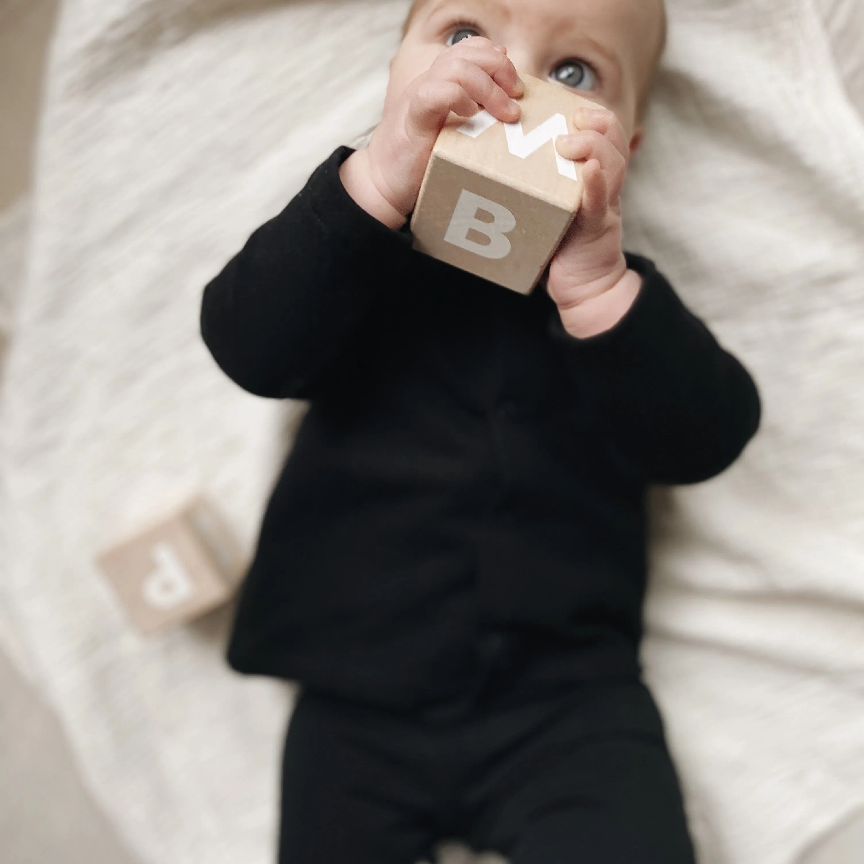Che Organic Cotton Fleece Cardigan (Black)