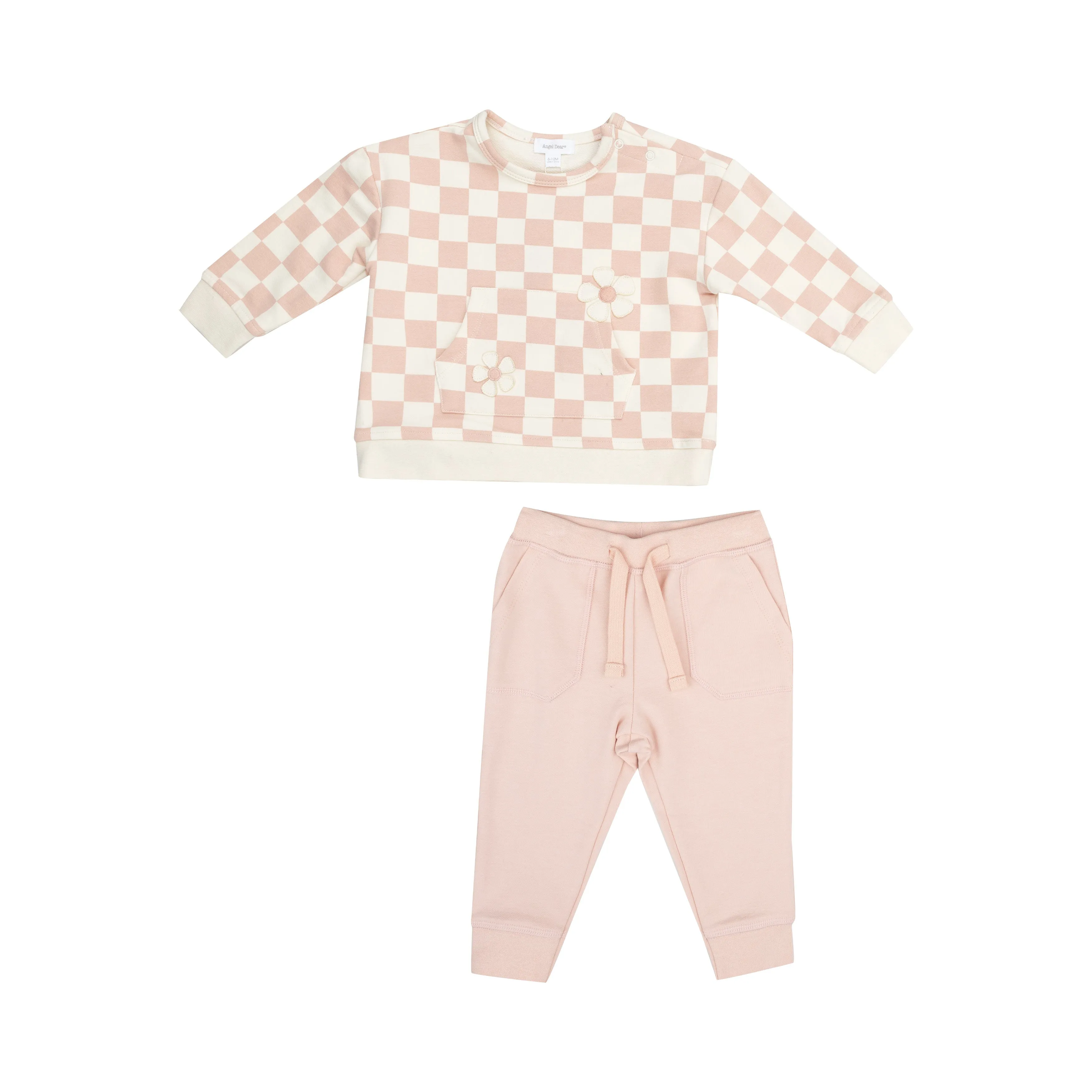 Checkered Pink Jogger Set