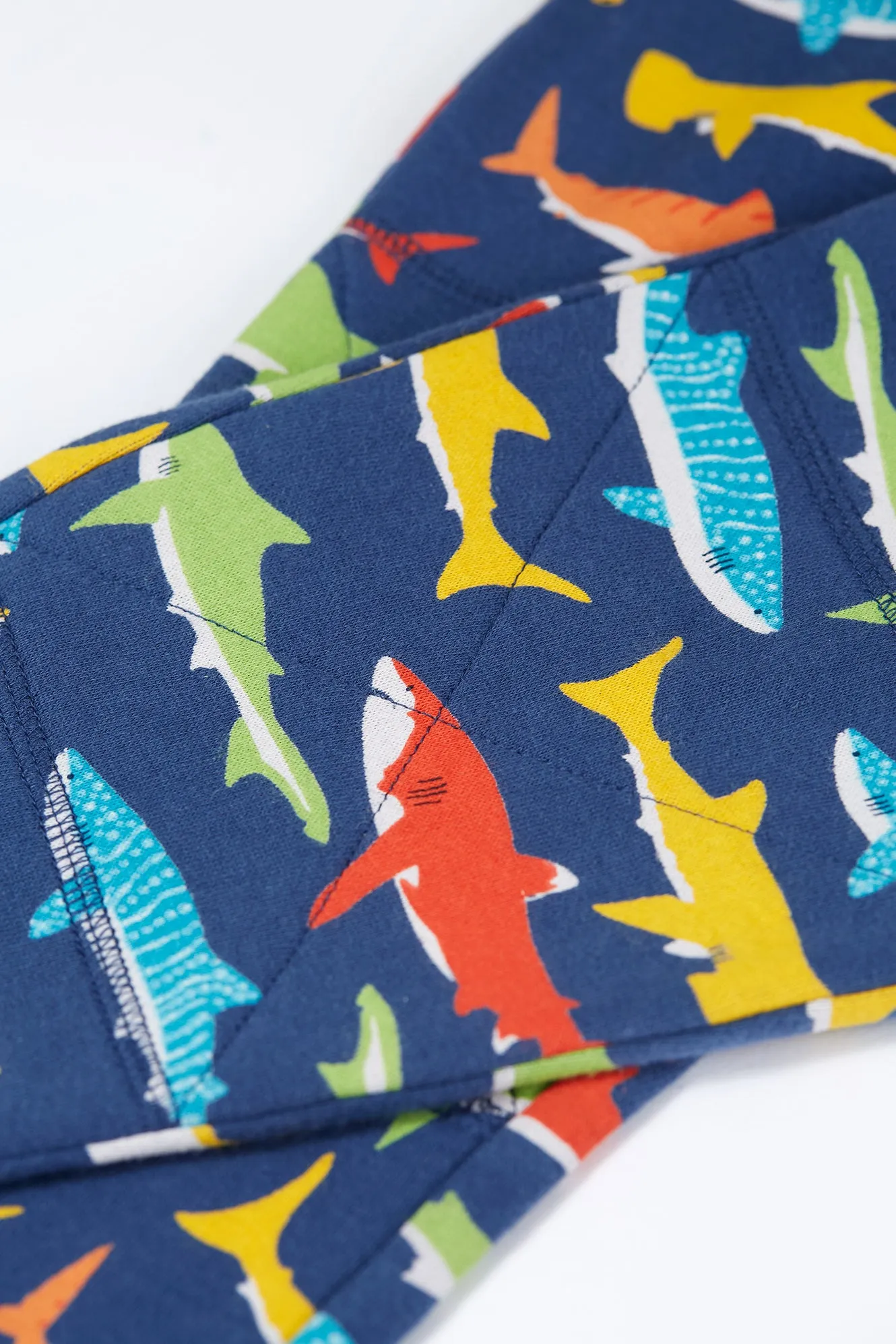 Children's Frugi Joggers Rainbow Shark Organic Cotton Jogging Bottoms -Kid's Clothing