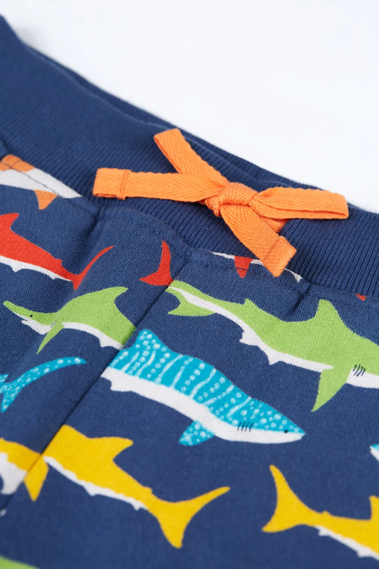 Children's Frugi Joggers Rainbow Shark Organic Cotton Jogging Bottoms -Kid's Clothing