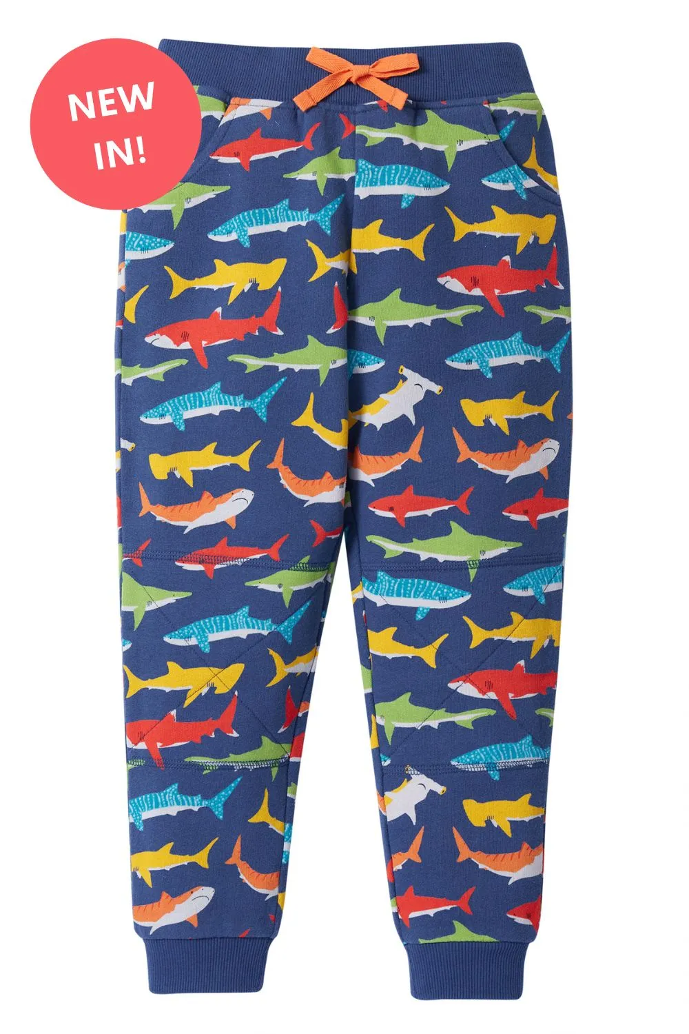 Children's Frugi Joggers Rainbow Shark Organic Cotton Jogging Bottoms -Kid's Clothing