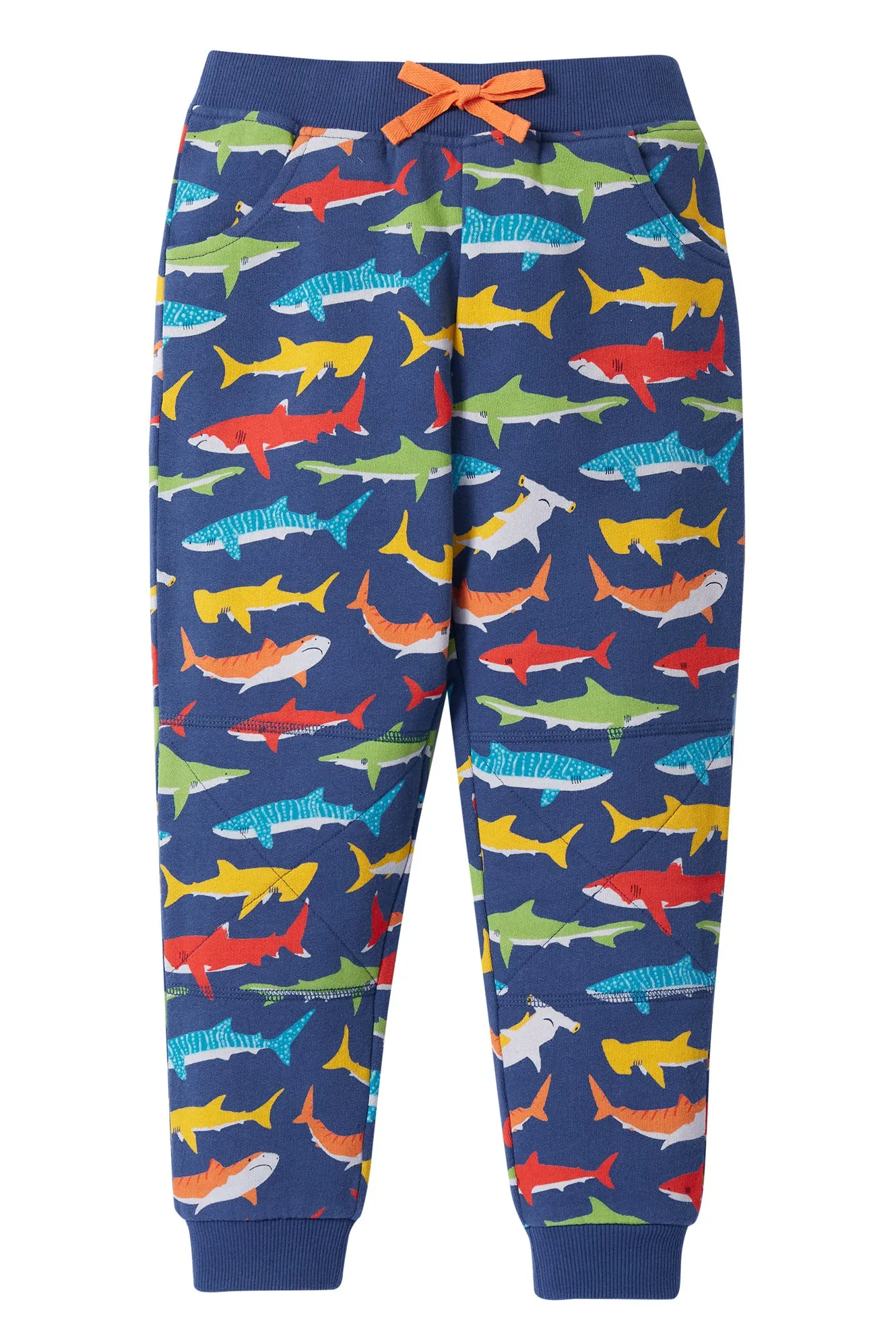 Children's Frugi Joggers Rainbow Shark Organic Cotton Jogging Bottoms -Kid's Clothing