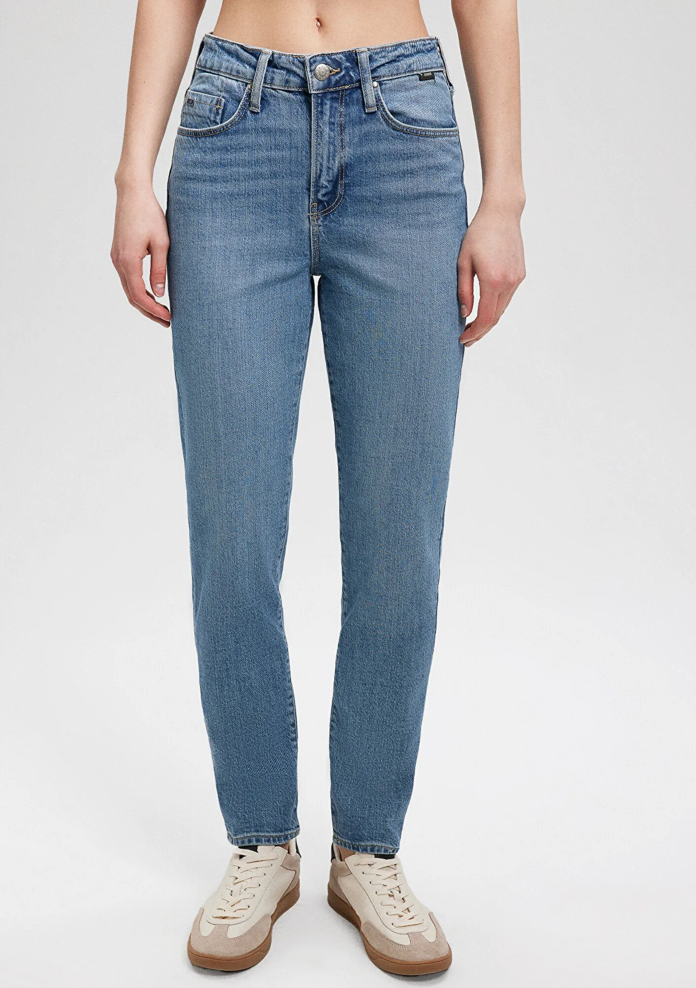 Cindy Light Brushed Classic Denim Jean Pants