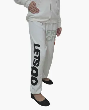 CIRCA'99 OG LETSGO OLDSCHOOL POLYBLEND/FLUFF SWEAT IN WHITE OUT