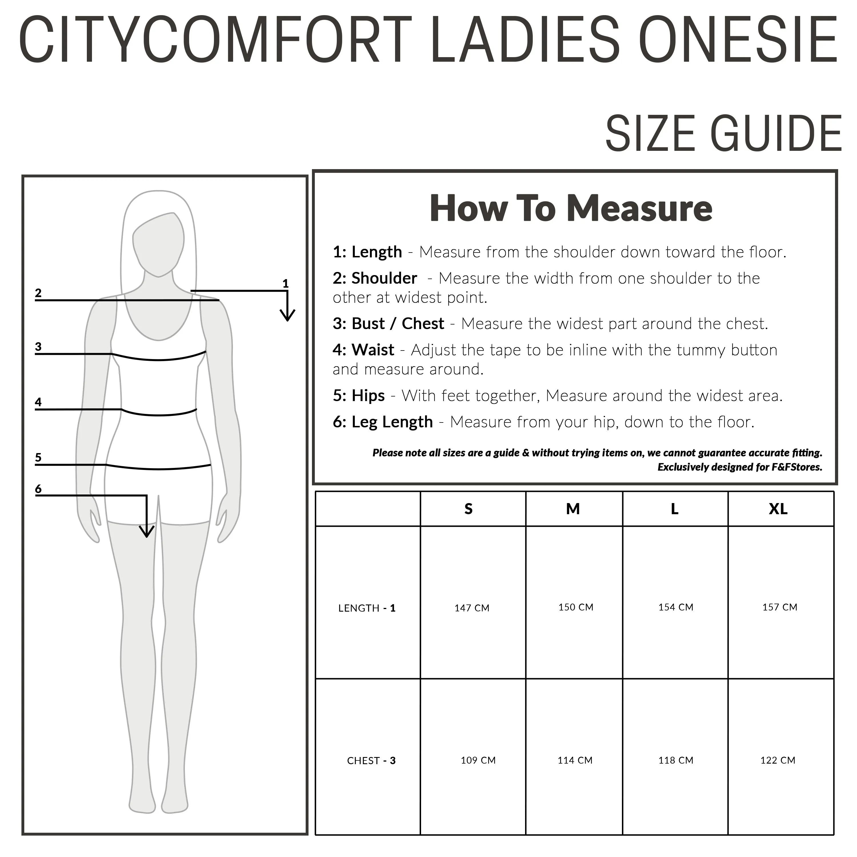 CityComfort Onesies for Women, Teddy Fleece Onesie, Warm Fluffy Loungewear