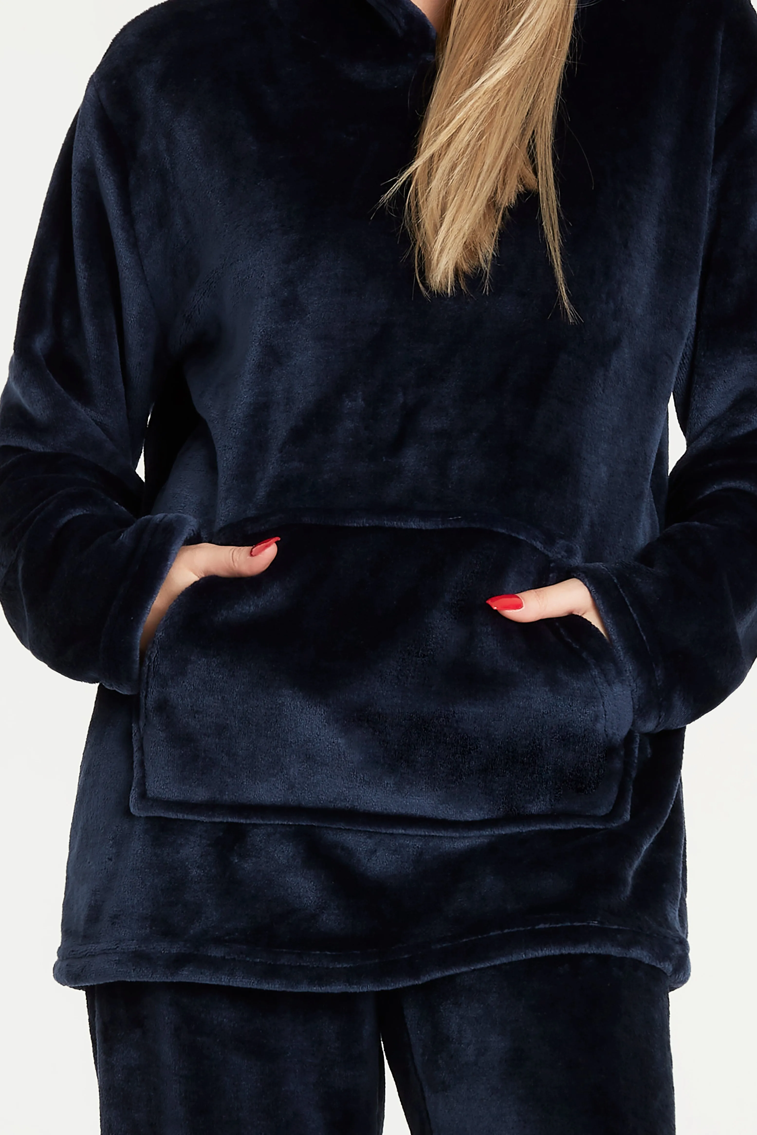 CityComfort Pyjamas Set for Women and Teens Fleece Hooded Long PJs Warm Loungewear Fluffy Nightwear Soft Cosy Sleepwear Gifts for Her