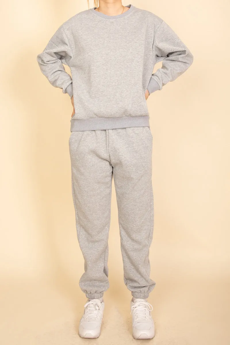 Classic Poly Fleece Crewneck Pullover