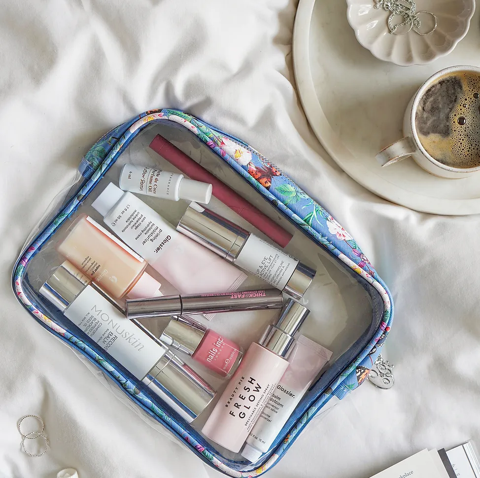 Clear Beauty Case Butterfly Collection