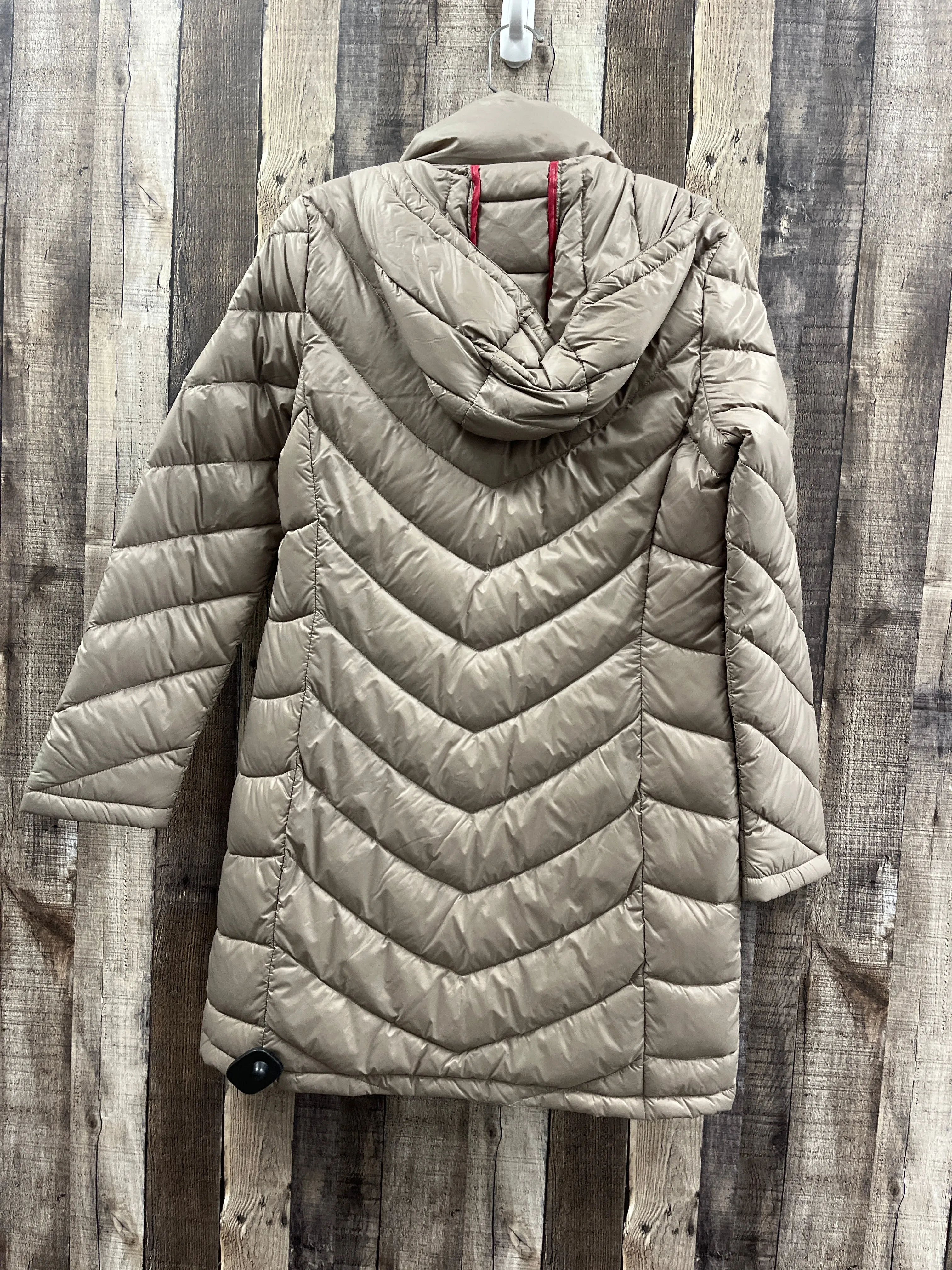 Coat Puffer & Quilted By Calvin Klein In Tan, Size: S