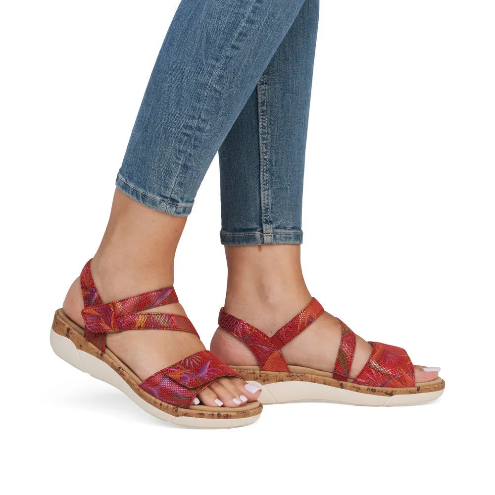 Cocktail Red Leather Sandals