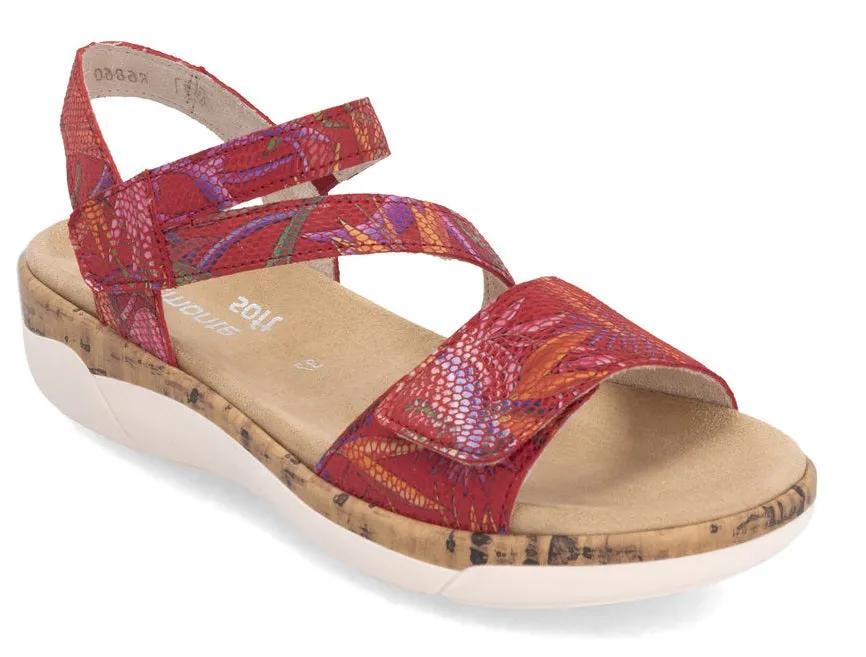 Cocktail Red Leather Sandals
