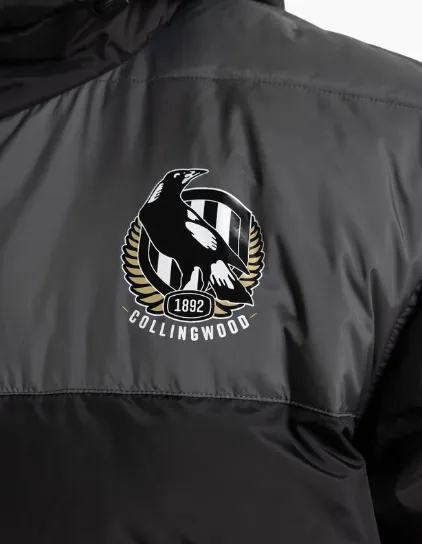 Collingwood Magpies Mens Puffer Jacket