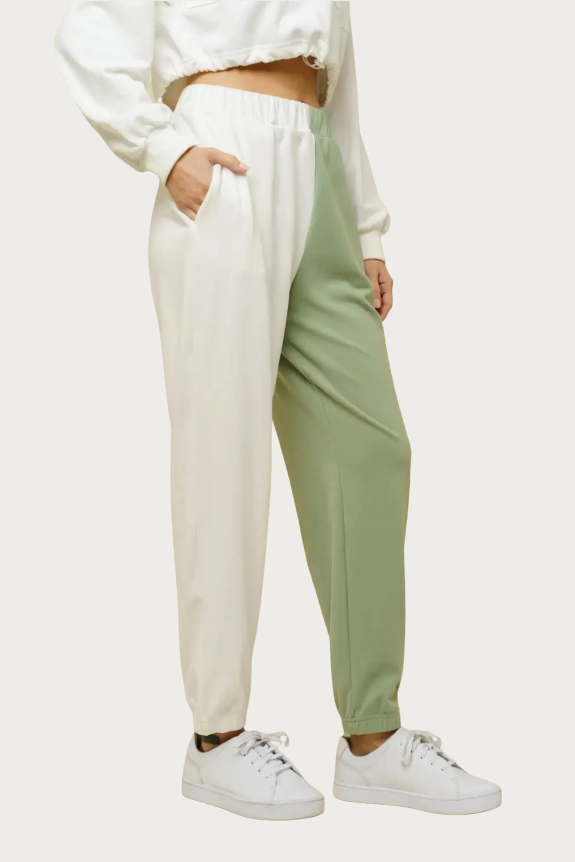COLORBLOCK FLEECE SWEATPANTS