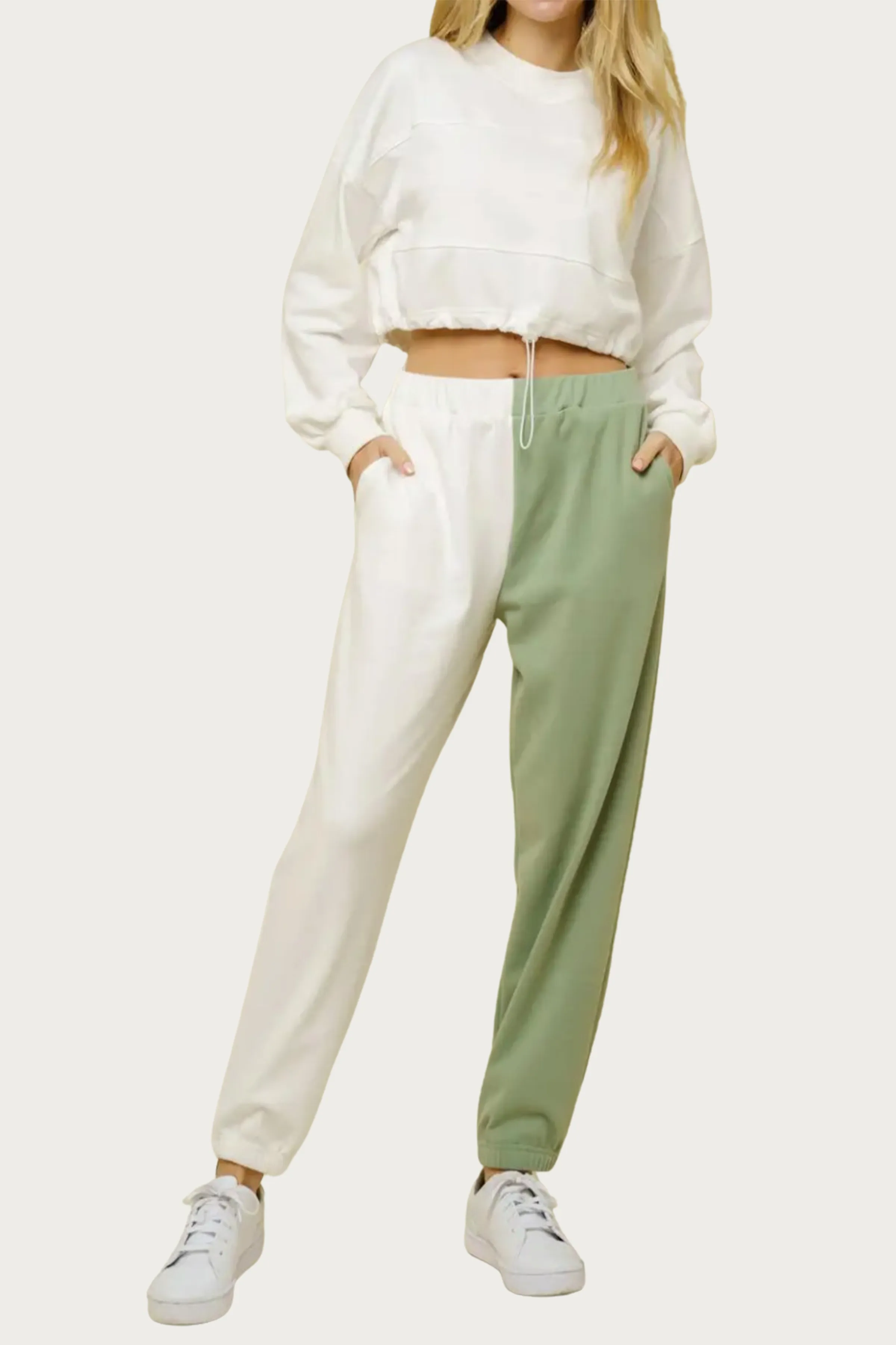 COLORBLOCK FLEECE SWEATPANTS