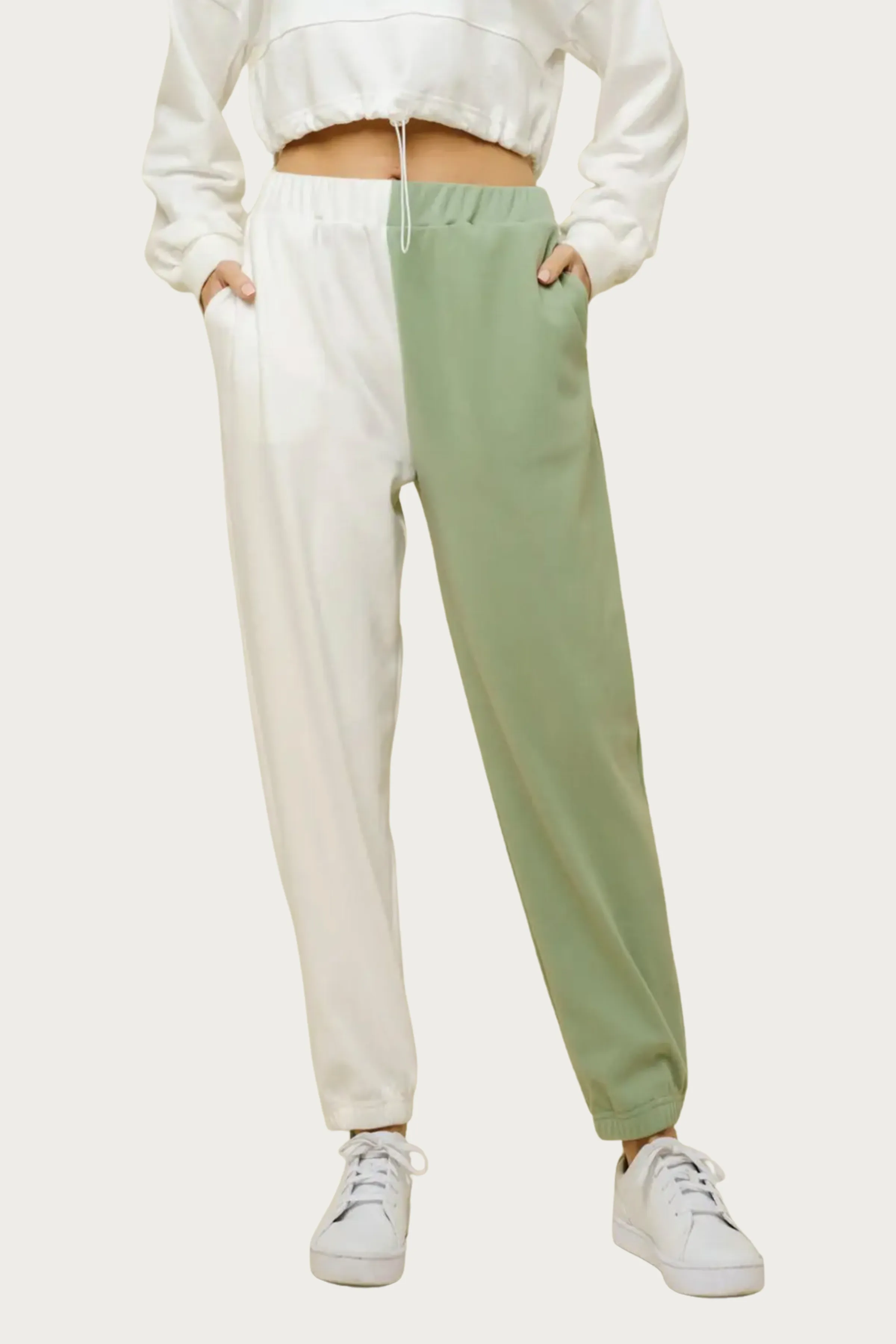 COLORBLOCK FLEECE SWEATPANTS
