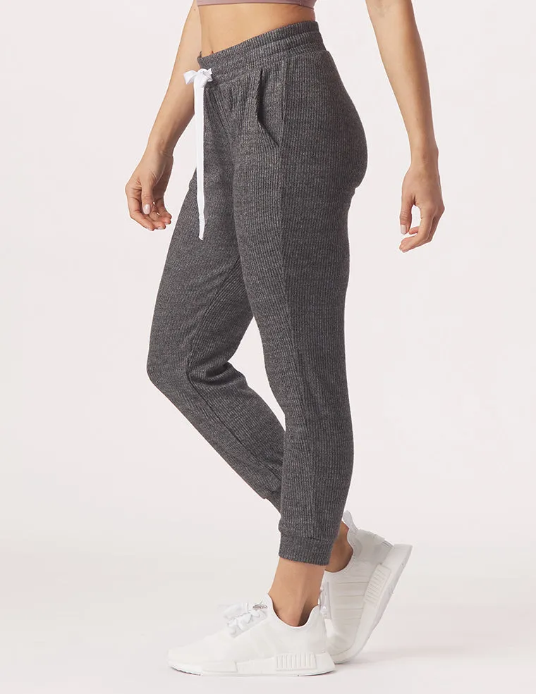 Comfort 7/8 Jogger: Charcoal Heather