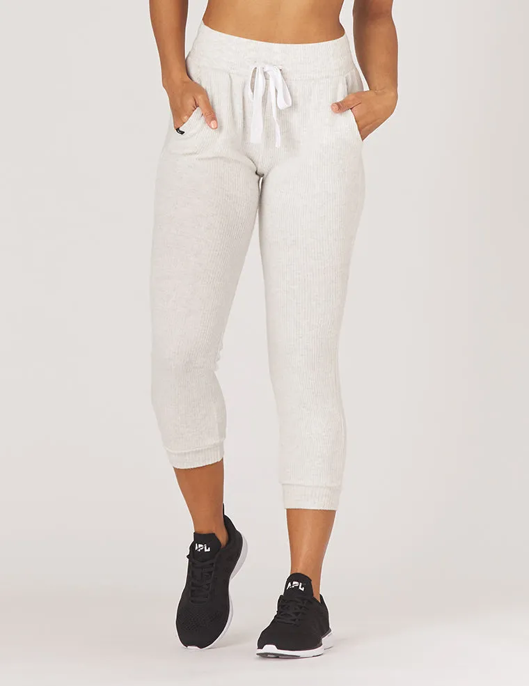 Comfort 7/8 Jogger: Oatmeal