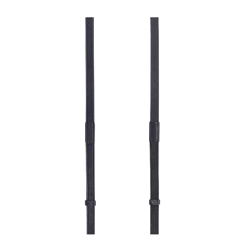 Continental Leather Reins with Rubber Internal Part by Equiline