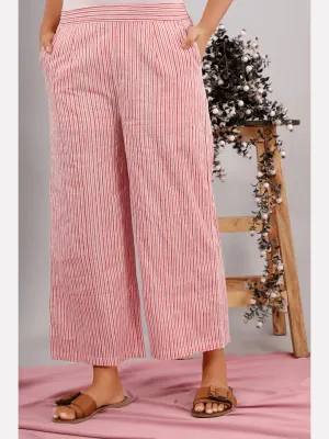 Coral Blush Block Printed Pants