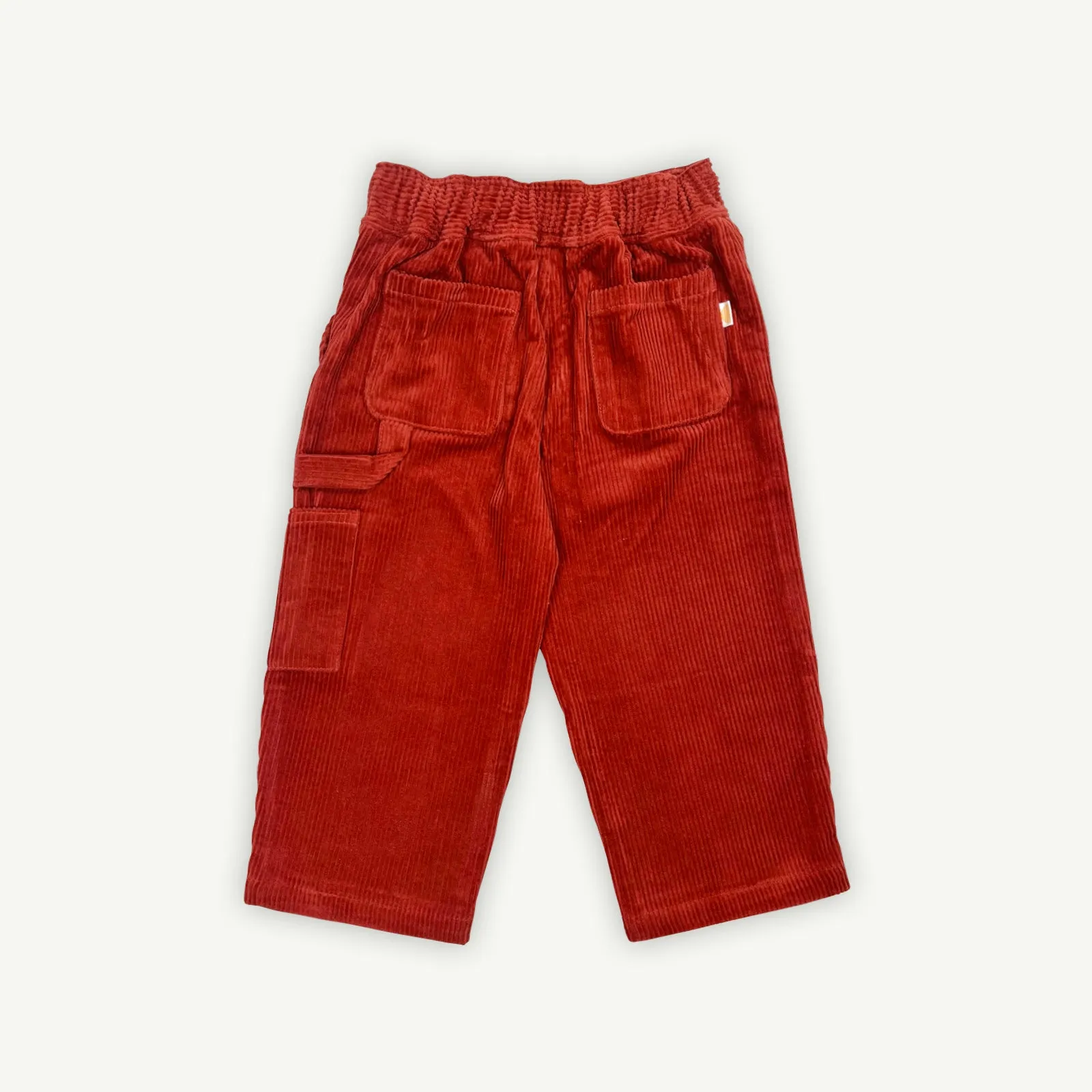 Corduroy Carpenter Multi Pocket Pant - Cherry