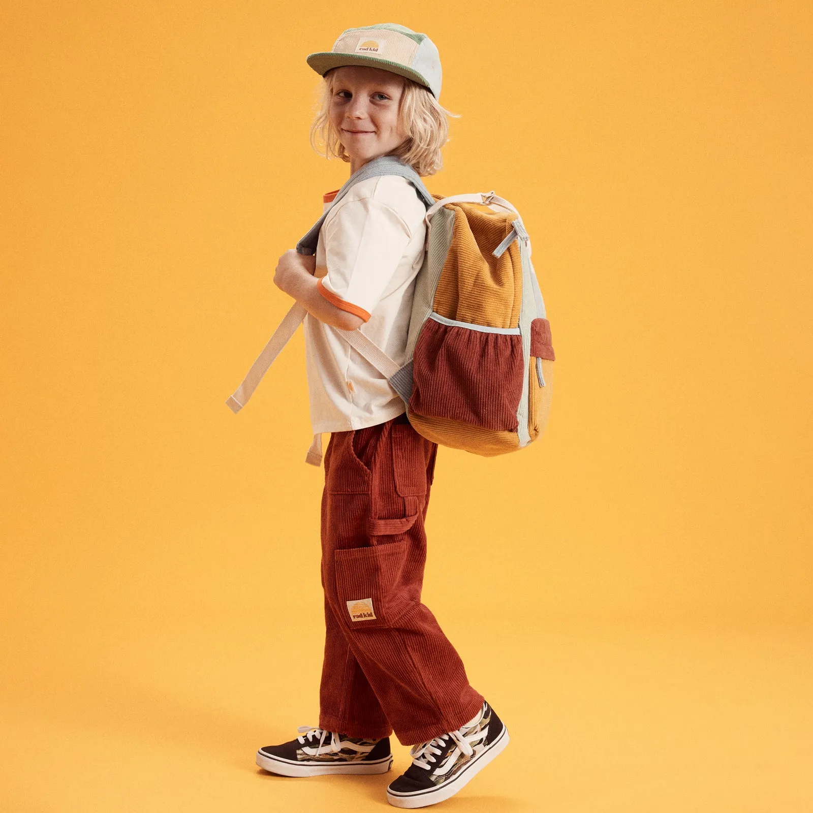 Corduroy Carpenter Multi Pocket Pant - Cherry