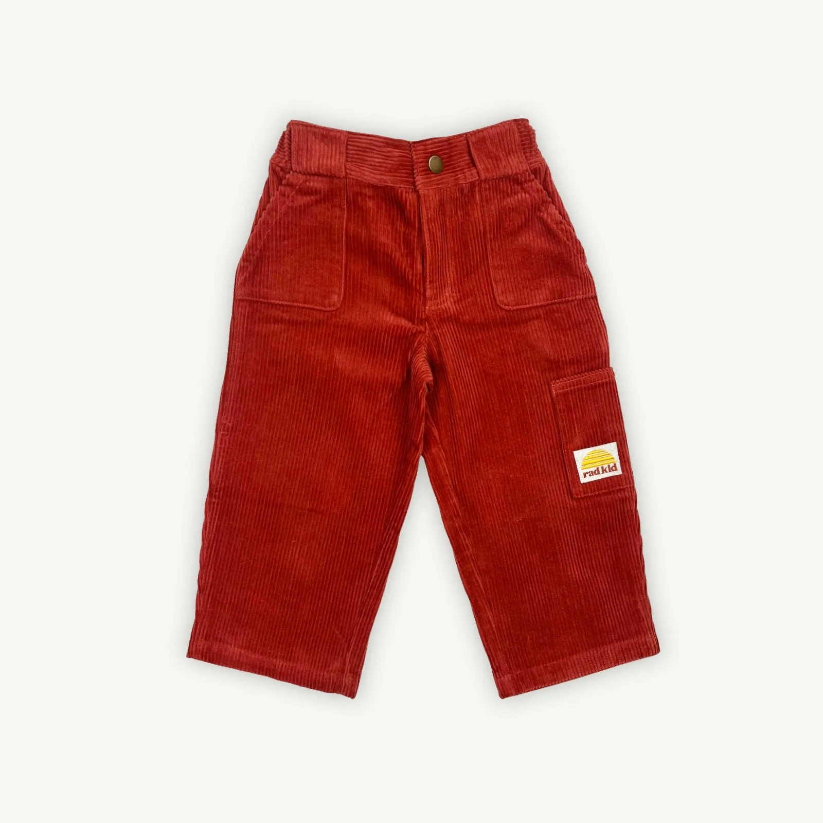 Corduroy Carpenter Multi Pocket Pant - Cherry
