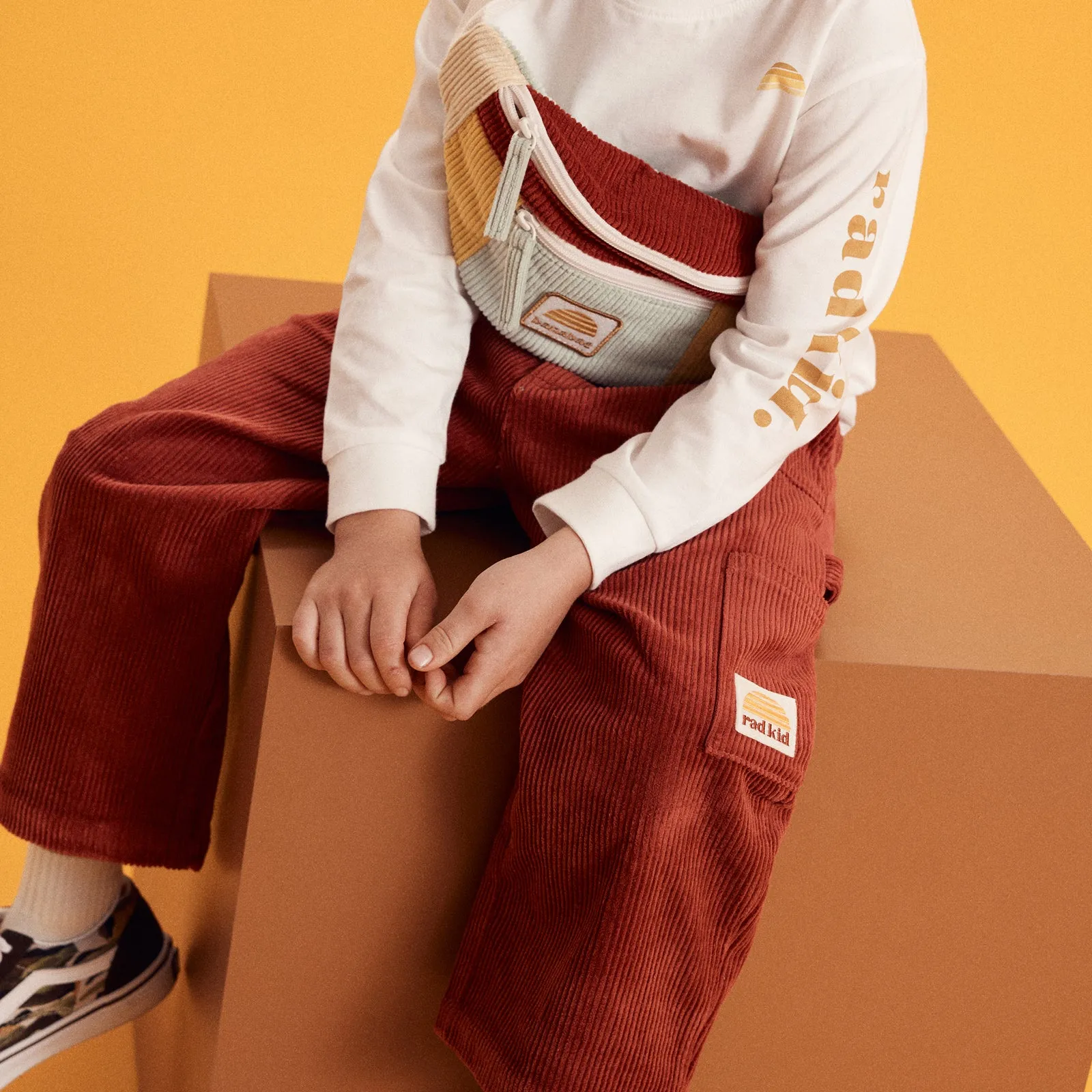 Corduroy Carpenter Multi Pocket Pant - Cherry