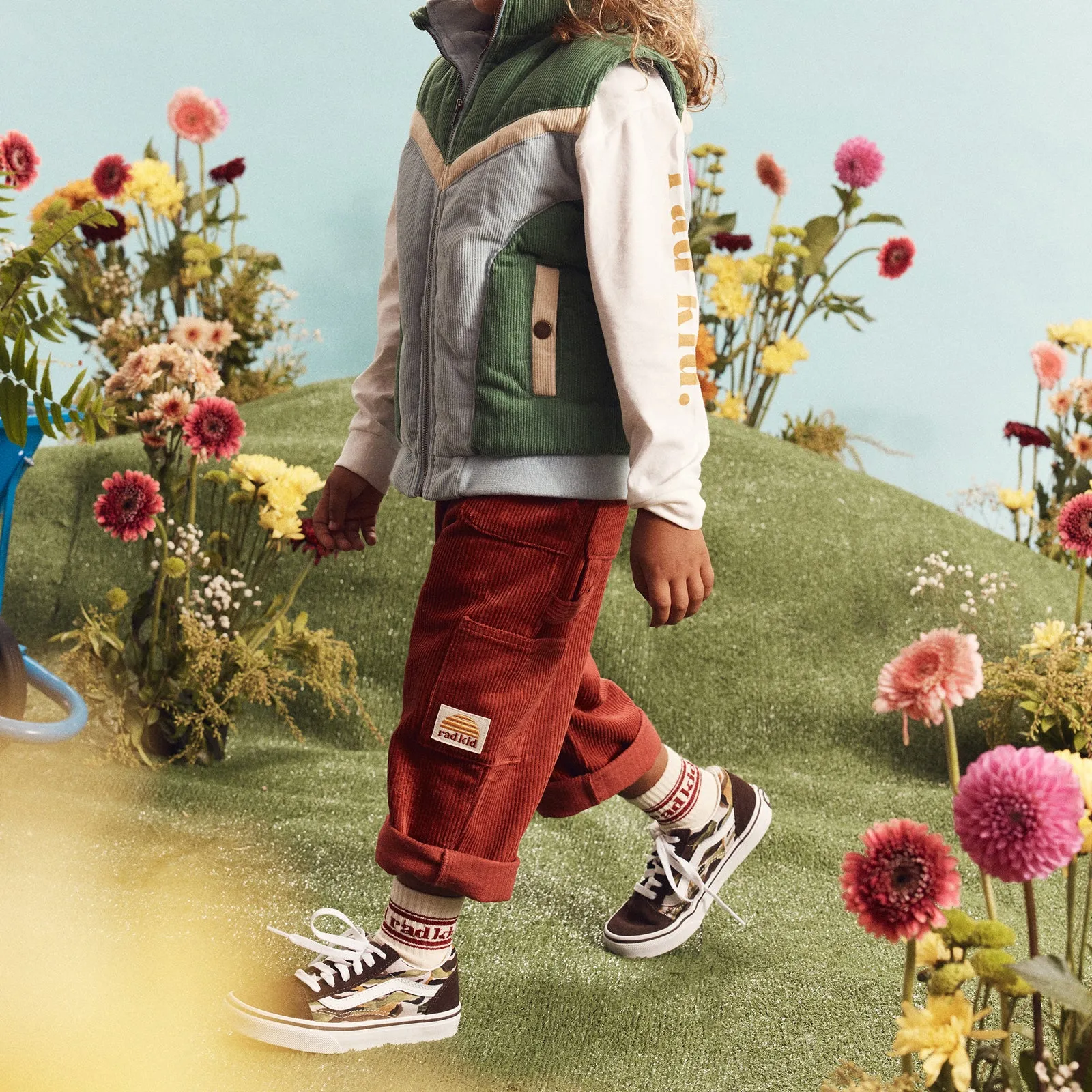 Corduroy Carpenter Multi Pocket Pant - Cherry