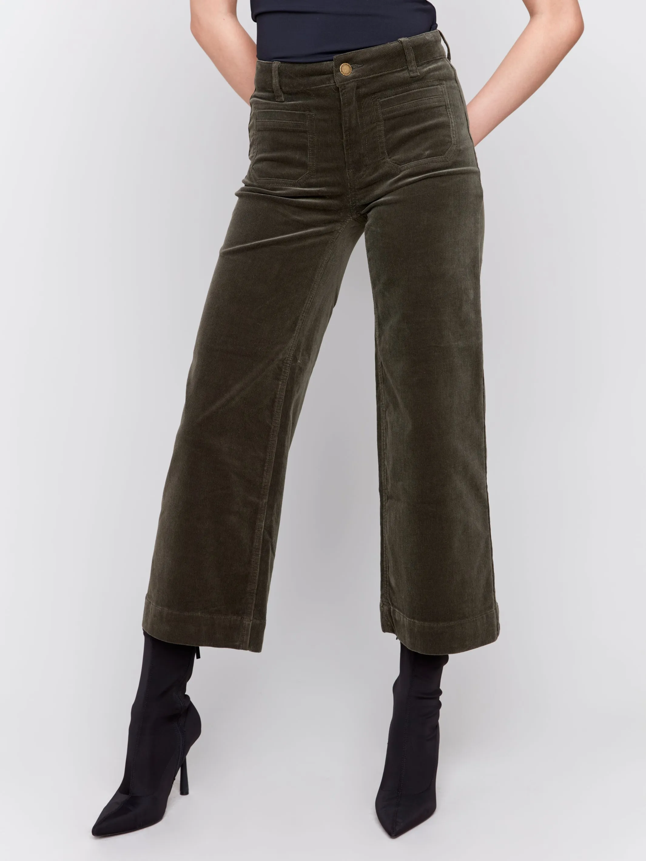 Corduroy Cropped Flare Leg (More Colours)