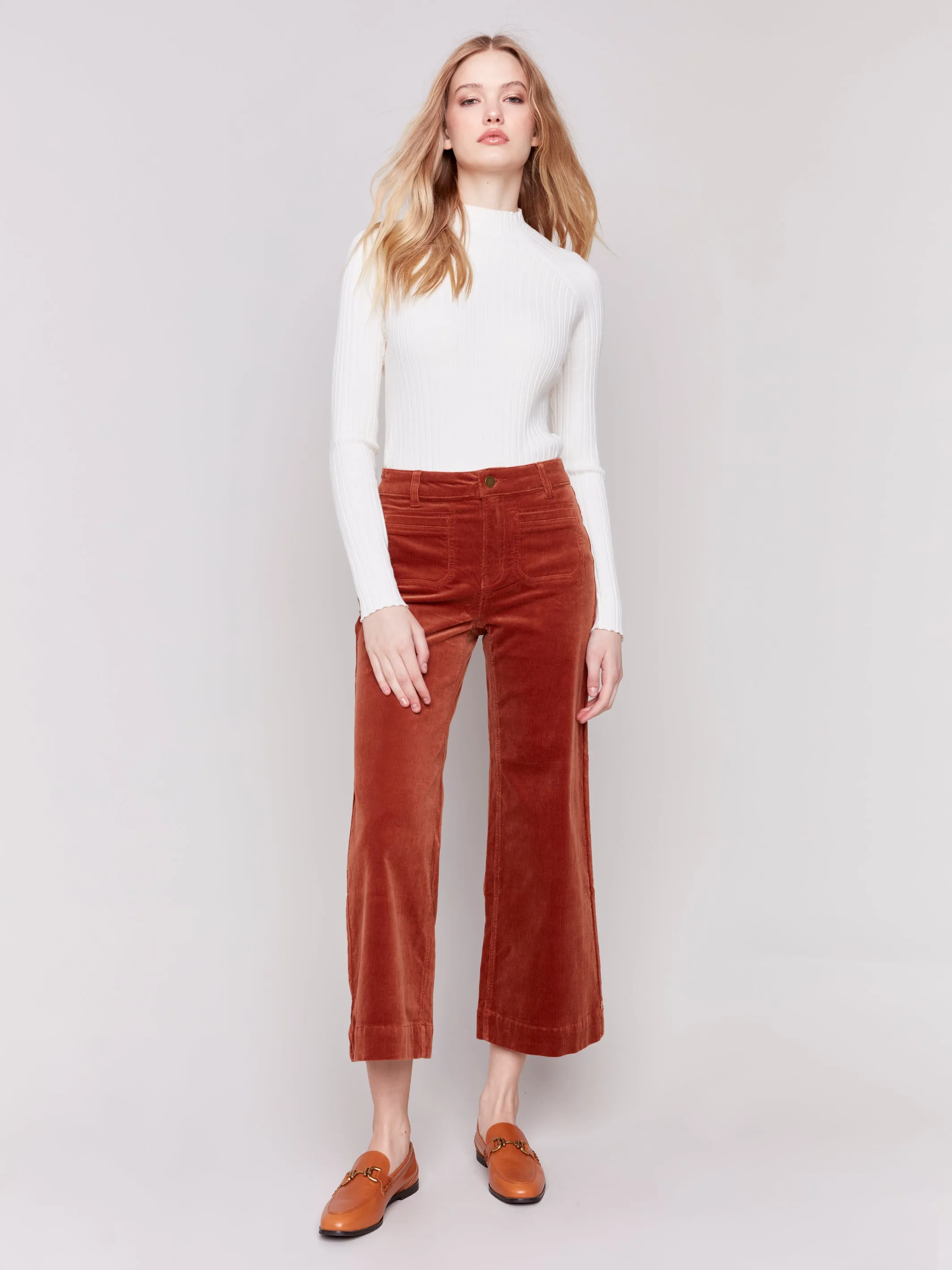 Corduroy Cropped Flare Leg (More Colours)
