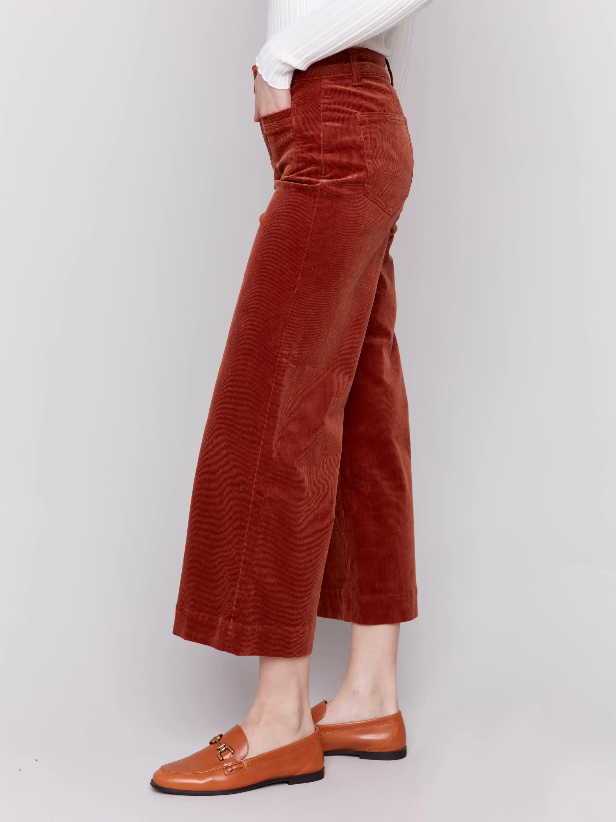 Corduroy Cropped Flare Leg (More Colours)