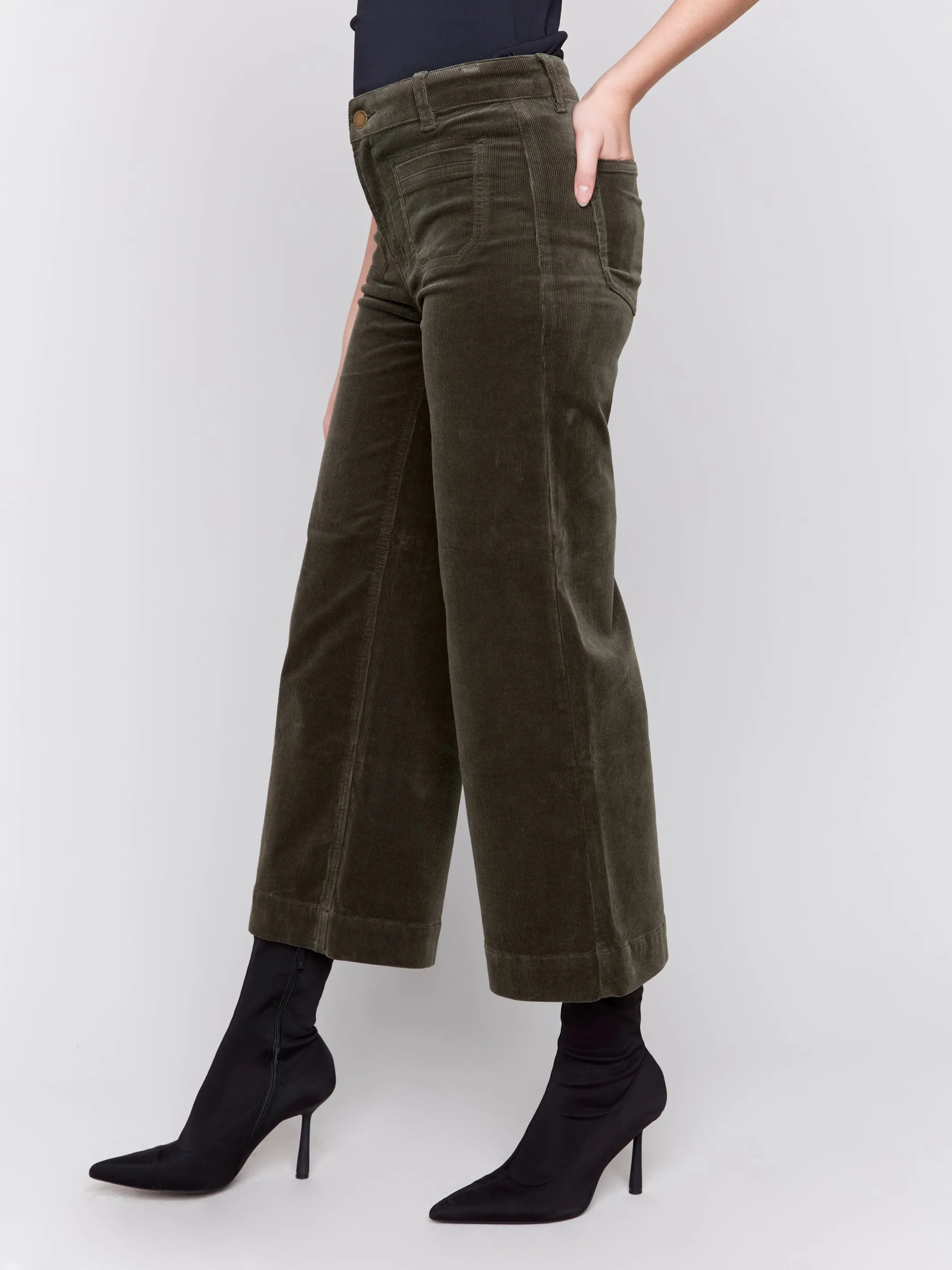 Corduroy Cropped Flare Leg (More Colours)