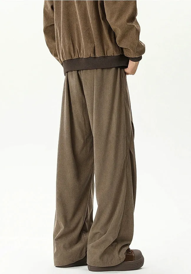 Corduroy Pleated Casual Pants