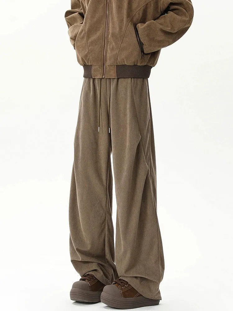 Corduroy Pleated Casual Pants