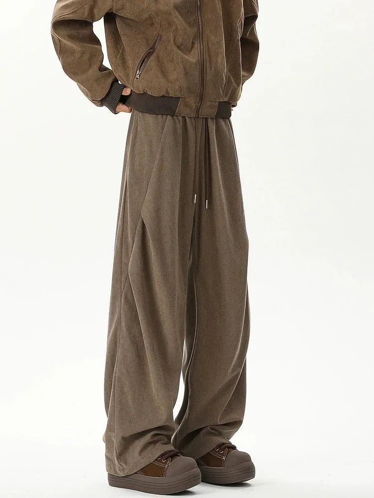 Corduroy Pleated Casual Pants