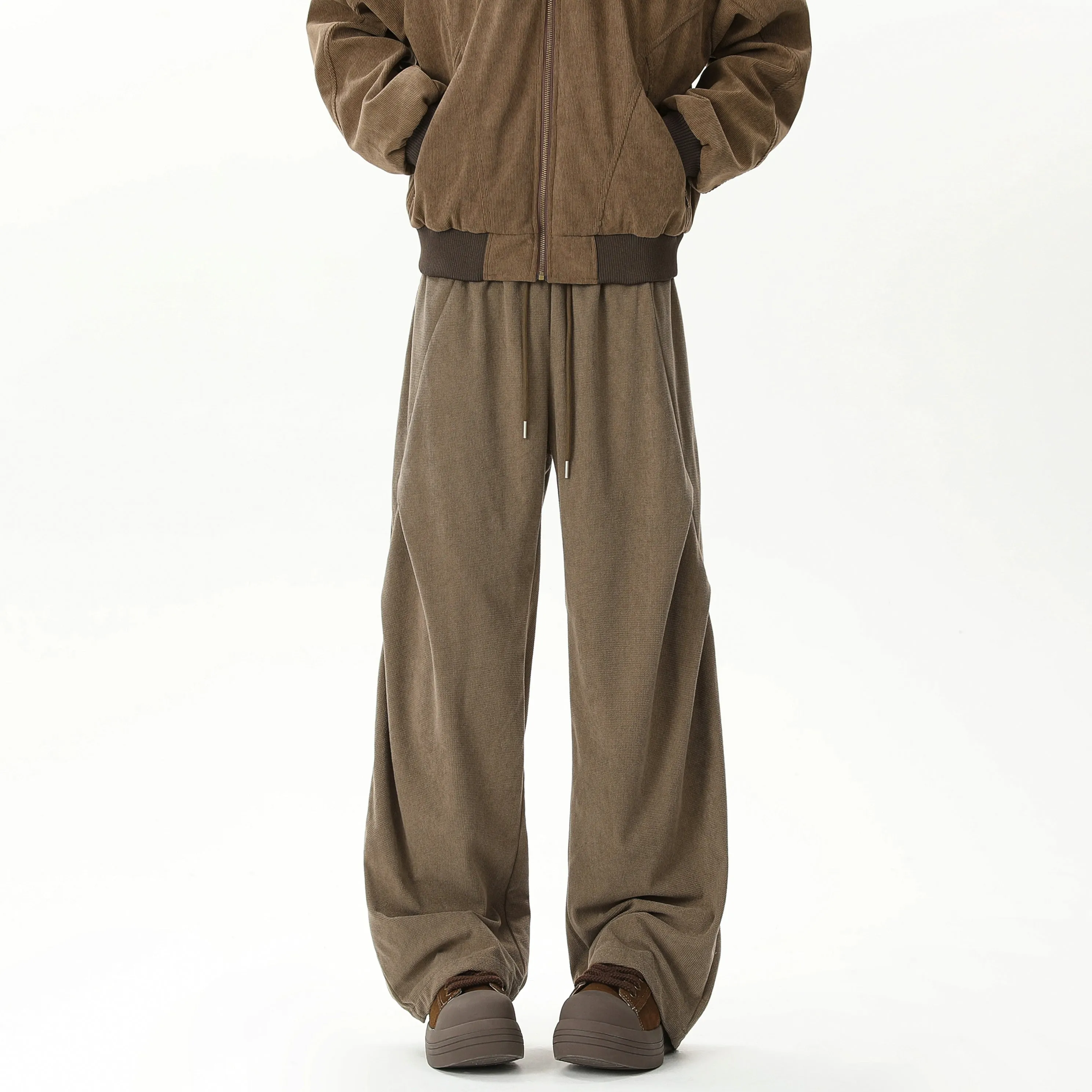 Corduroy Pleated Casual Pants