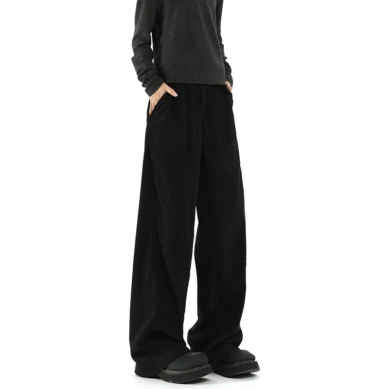 Corduroy Wide-Leg Casual Pants
