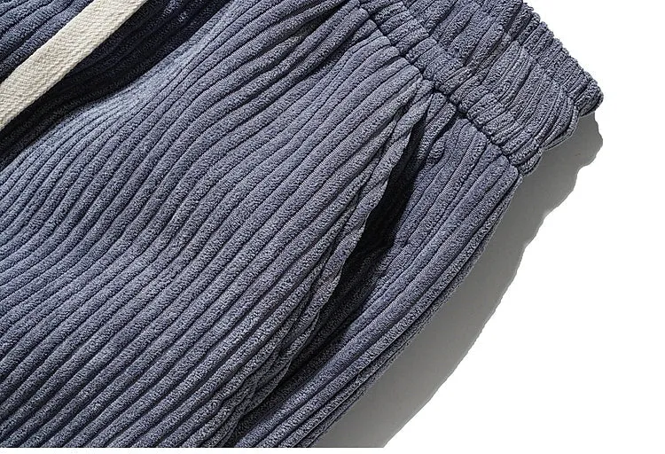 Corduroy Wide-Leg Plush Lined Pants