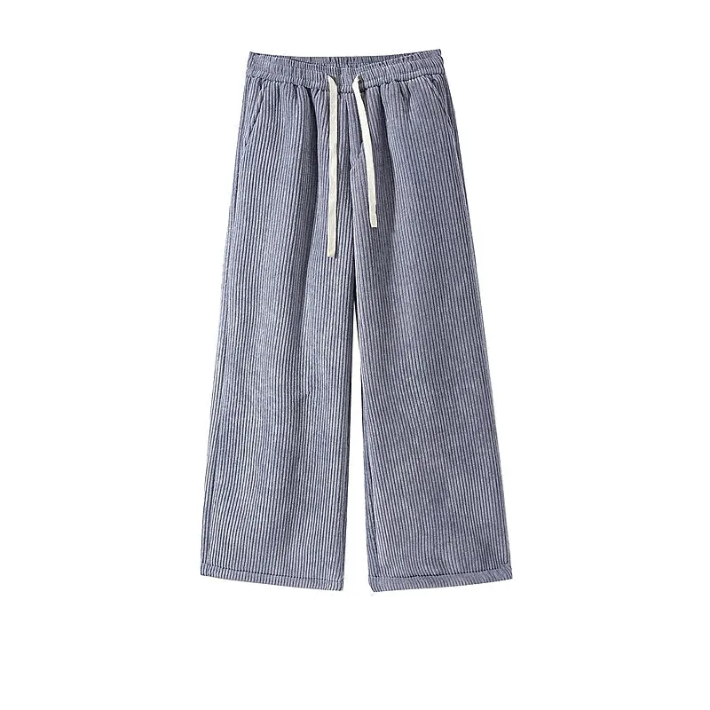 Corduroy Wide-Leg Plush Lined Pants