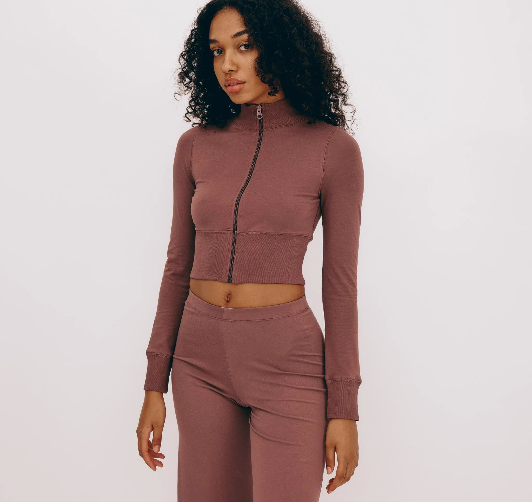 Core Sport Crop Zip Jacket