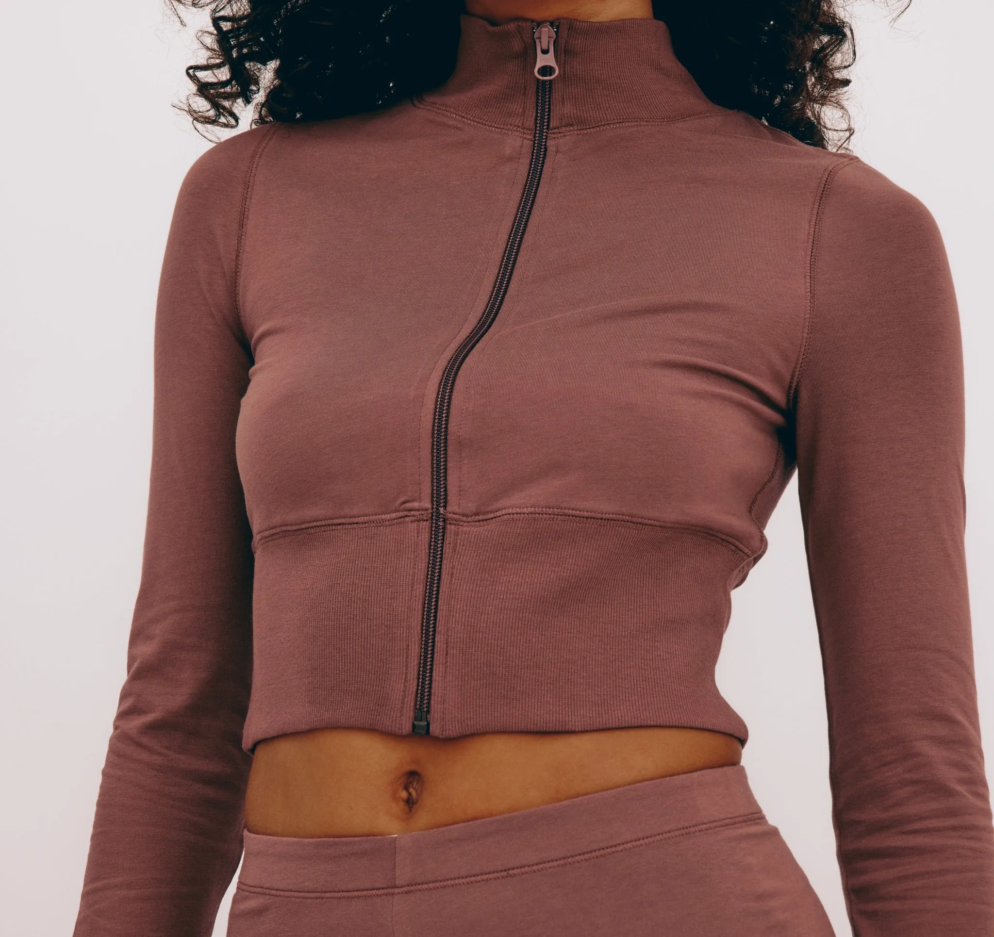 Core Sport Crop Zip Jacket