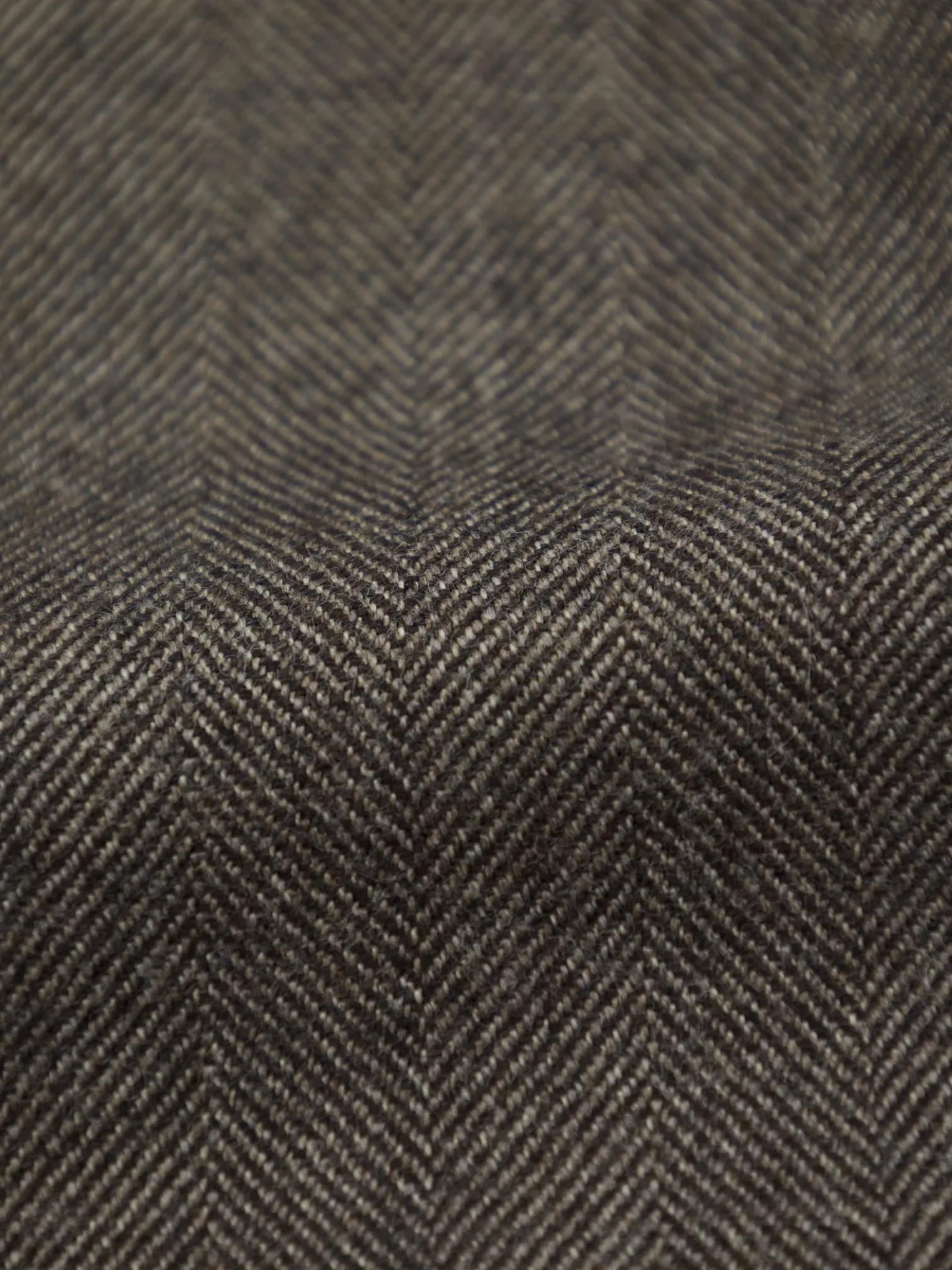 Corneliani Light Brown Wool & Cashmere Herringbone Jacket