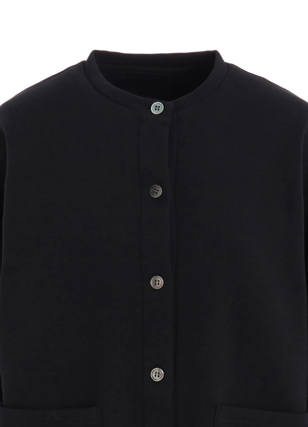 COTTON FLEECE CARDIGAN