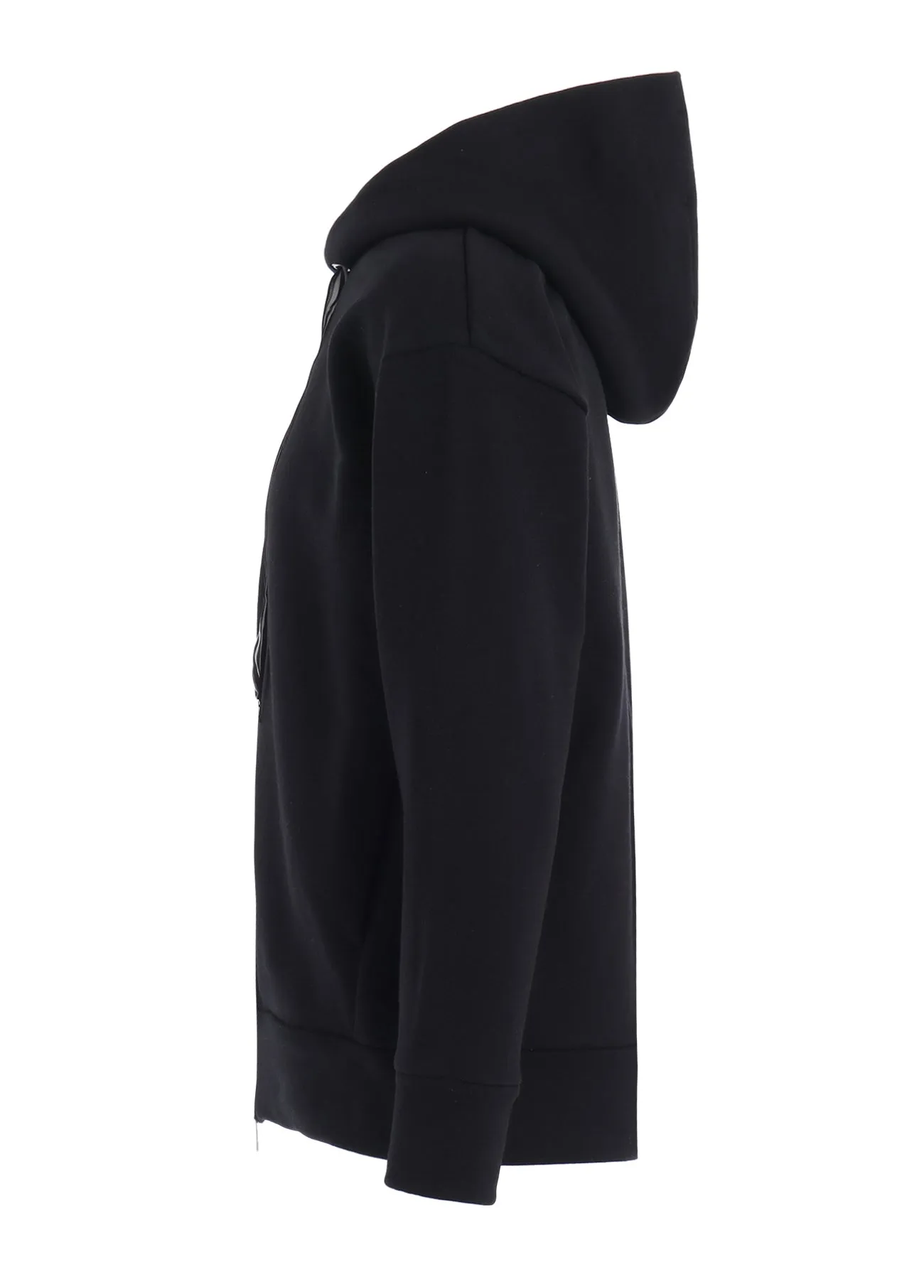 COTTON FLEECE   STRIPE RIBBON HOODIE