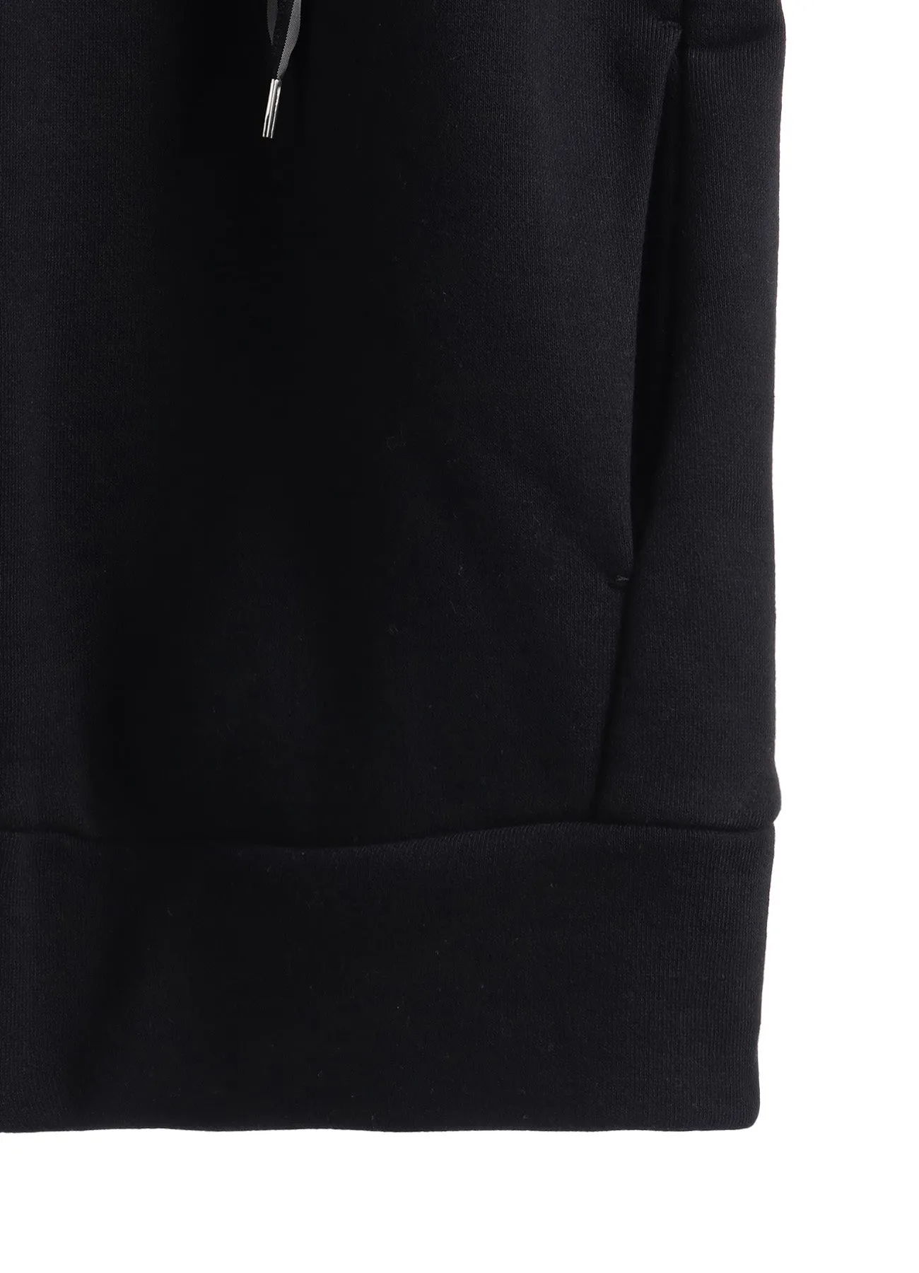 COTTON FLEECE   STRIPE RIBBON HOODIE