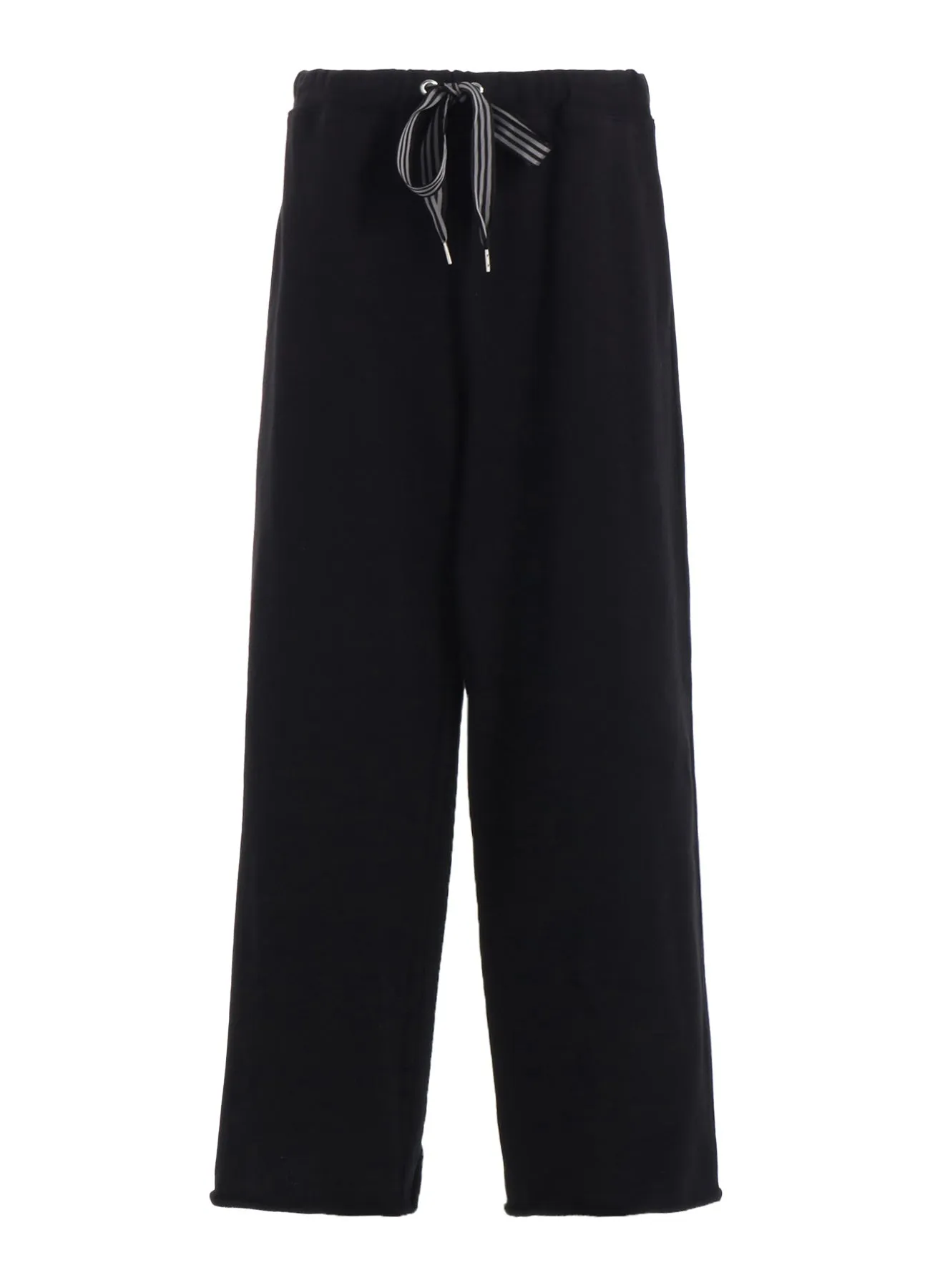 COTTON FLEECE   STRIPE RIBBON PANTS