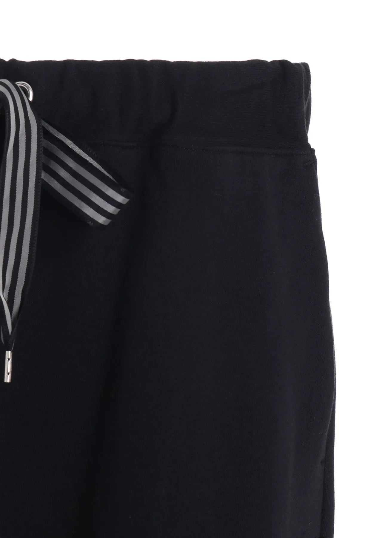 COTTON FLEECE   STRIPE RIBBON PANTS
